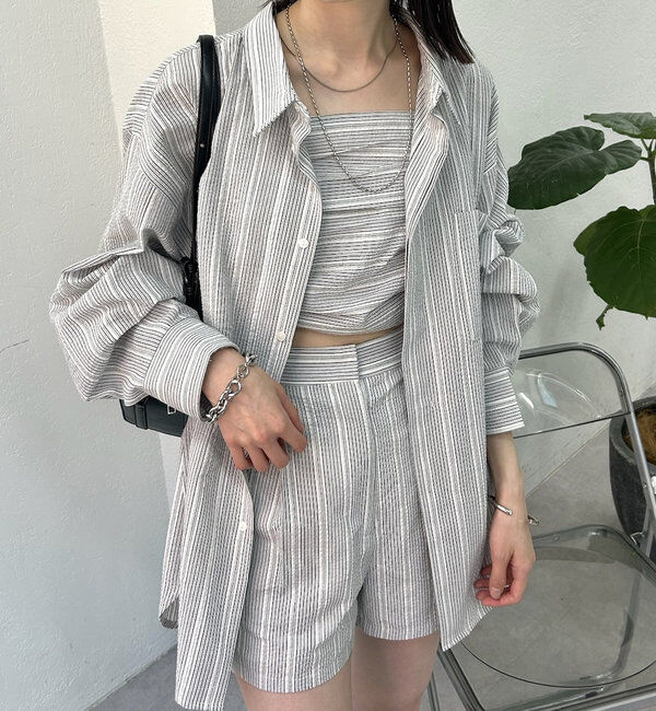  「ビスチェセットBIGシャツ」|シャツ・ブラウス|