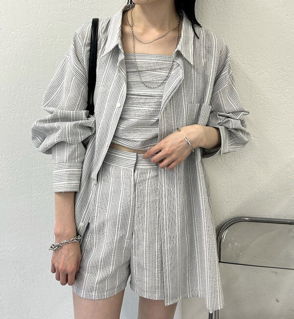  「ビスチェセットBIGシャツ」|シャツ・ブラウス|