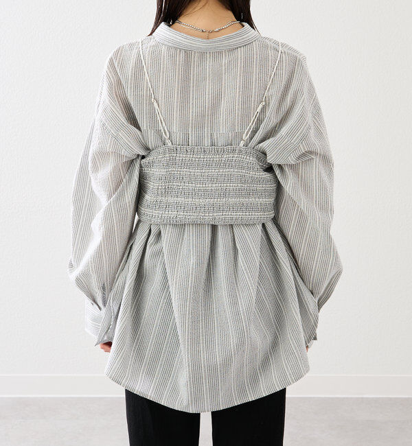  「ビスチェセットBIGシャツ」|シャツ・ブラウス|