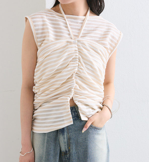  「ベアドッキングボーダータンク」|Tシャツ・カットソー|