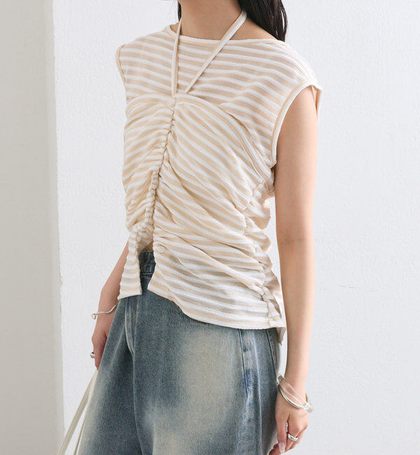  「ベアドッキングボーダータンク」|Tシャツ・カットソー|