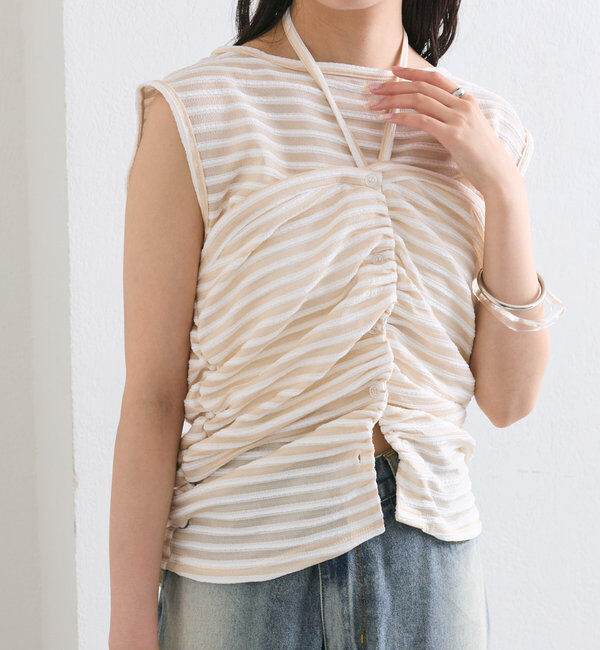  「ベアドッキングボーダータンク」|Tシャツ・カットソー|