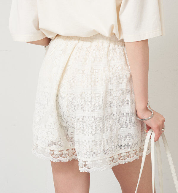  「パッチワークレースショートパンツ」|チノ|