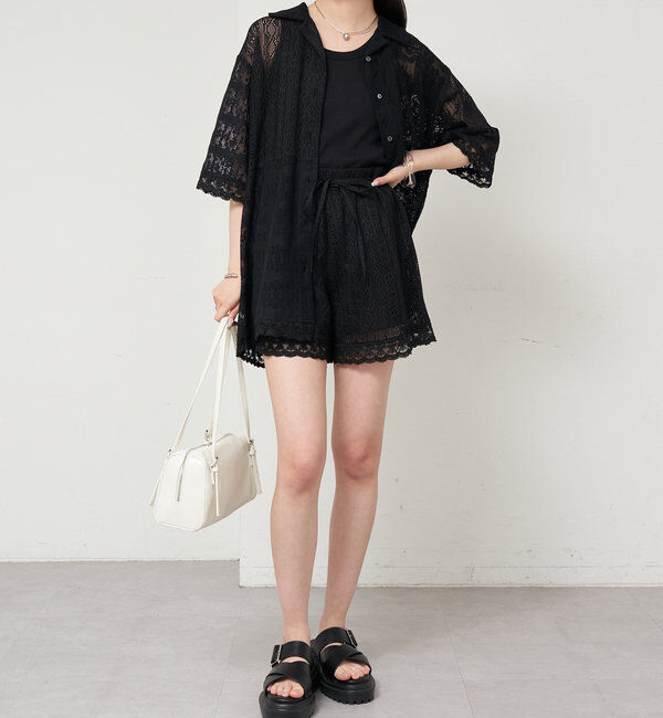  「パッチワークレースショートパンツ」|チノ|