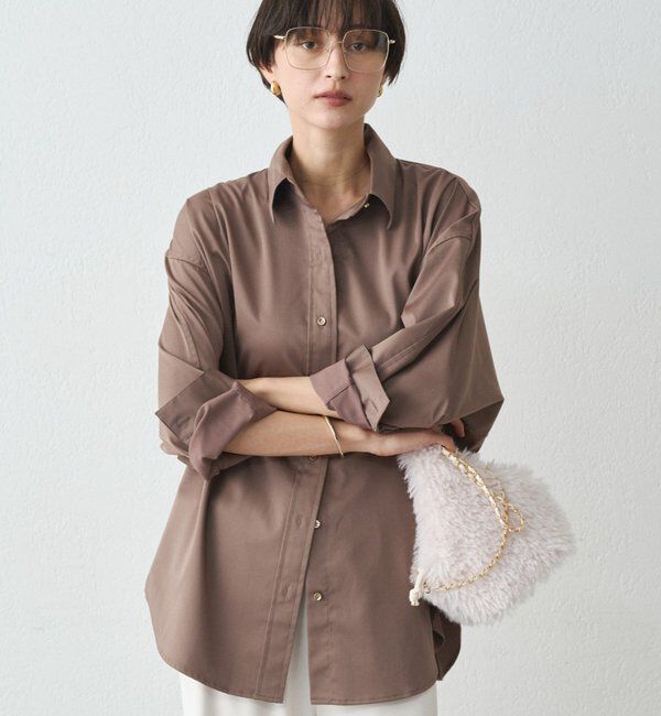  「サテンBIGシャツ」|シャツ・ブラウス|