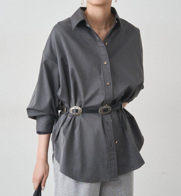  「サテンBIGシャツ」|シャツ・ブラウス|