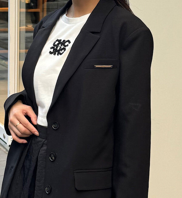  「【セットアップ対応】シングルロゴジャケット」|テーラードジャケット|