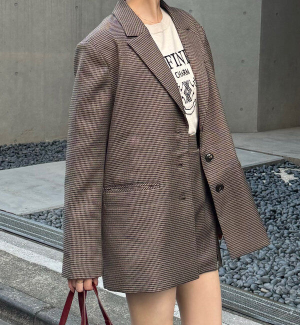  「【セットアップ対応】シングルロゴジャケット」|テーラードジャケット|