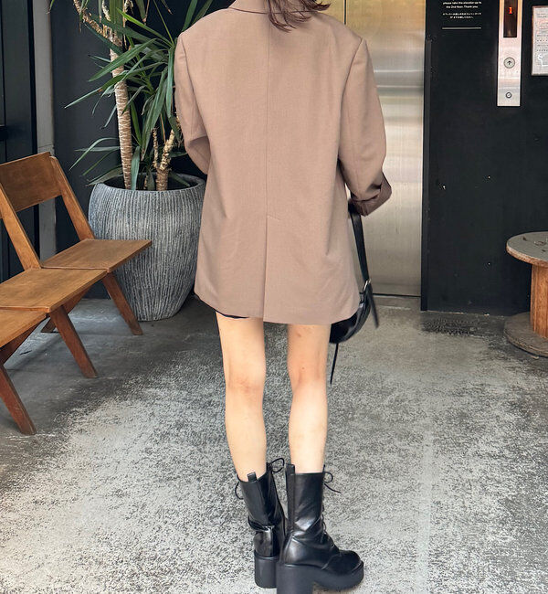  「【セットアップ対応】シングルロゴジャケット」|テーラードジャケット|