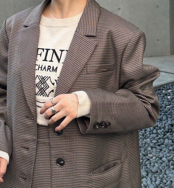  「【セットアップ対応】シングルロゴジャケット」|テーラードジャケット|