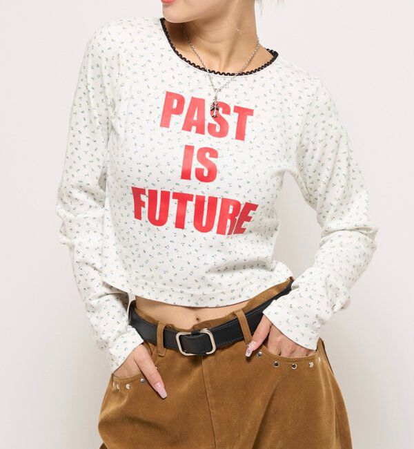  「ロゴパターントップス」|Tシャツ・カットソー|ホワイト