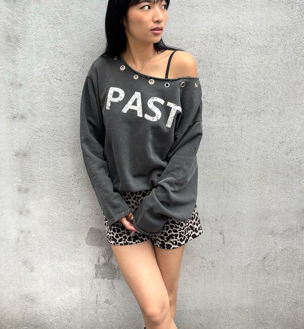  「ハトメオフショルロゴスウェット」|Tシャツ・カットソー|