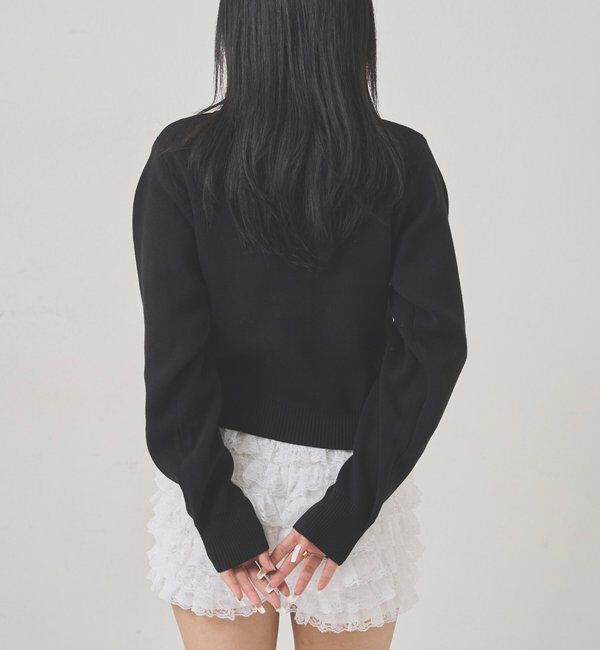  「【EC限定カラーあり】襟付きニットカーデ」|カーディガン|