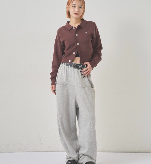  「【EC限定カラーあり】襟付きニットカーデ」|カーディガン|