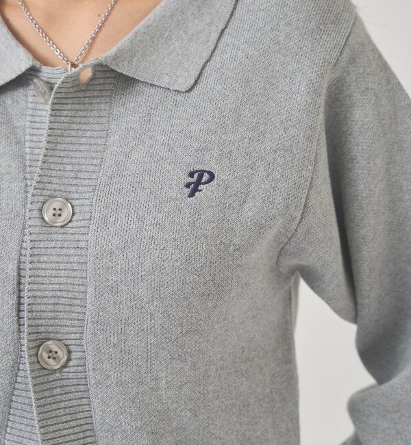  「【EC限定カラーあり】襟付きニットカーデ」|カーディガン|