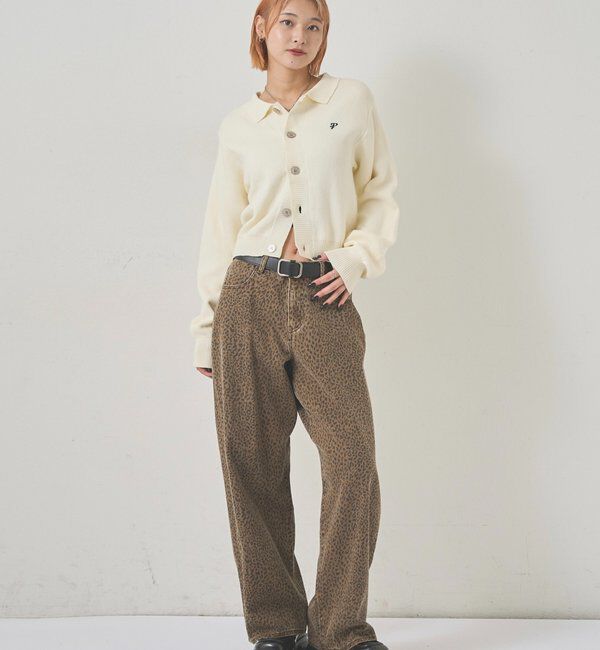  「【EC限定カラーあり】襟付きニットカーデ」|カーディガン|