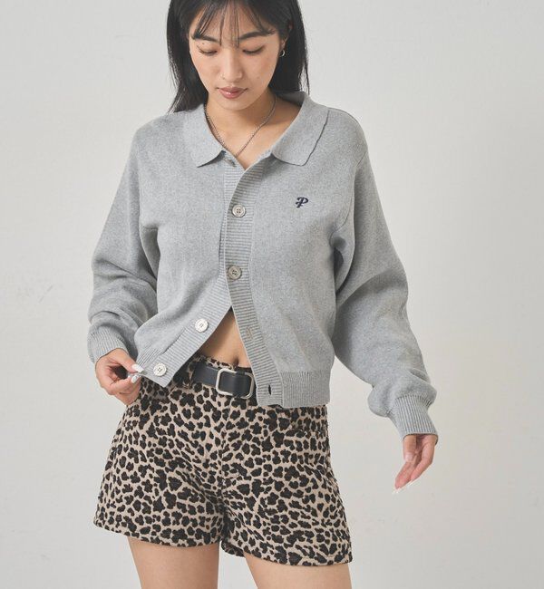  「【EC限定カラーあり】襟付きニットカーデ」|カーディガン|