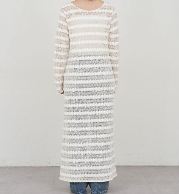  「透かし編みニットワンピース」|ワンピース|