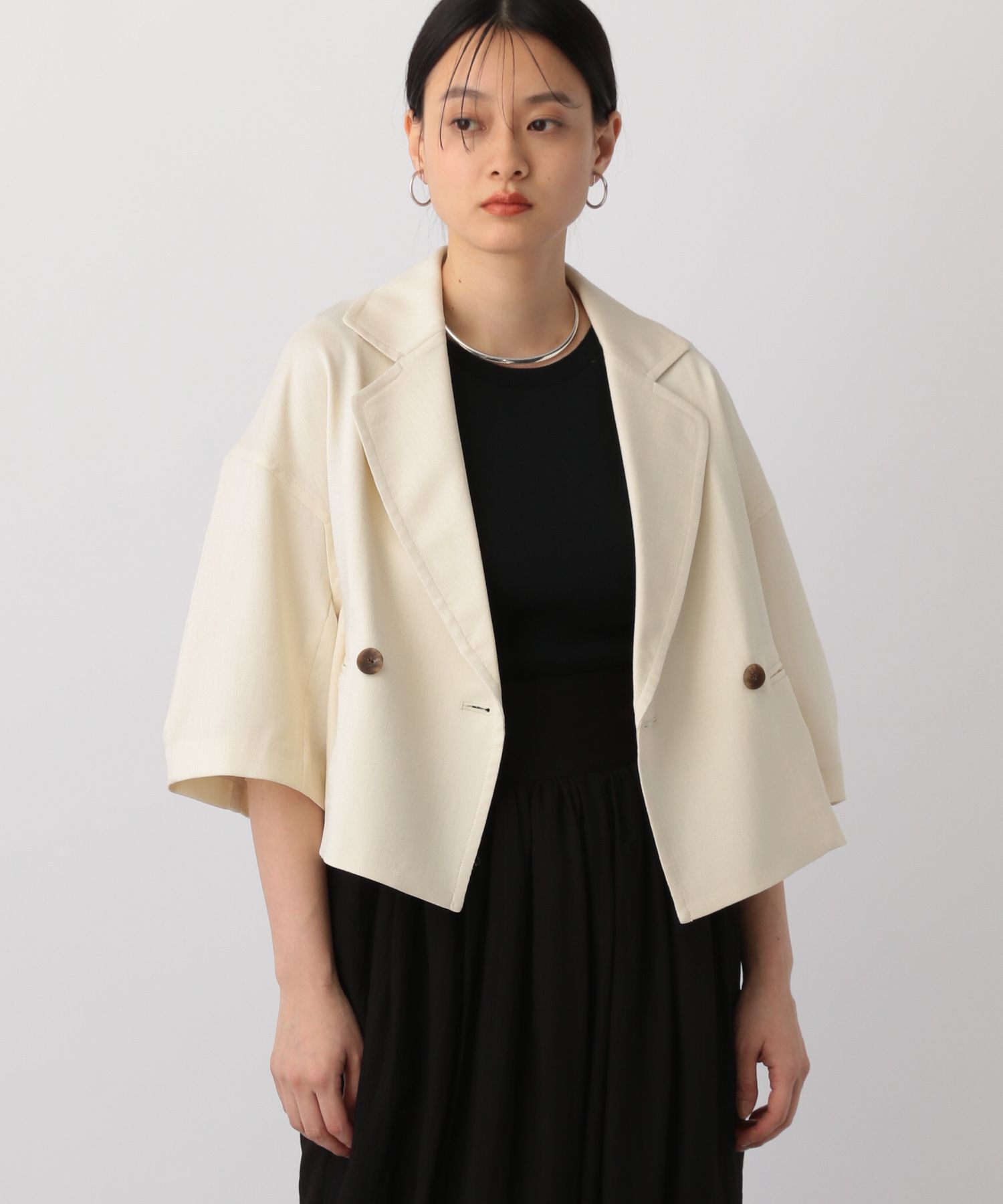 A part by 「リネンライクショートジャケット」|その他|ナチュラル