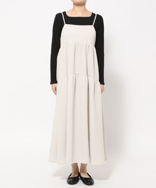 LOWRYS FARM「ティアードポコキャミワンピース」|ワンピース|