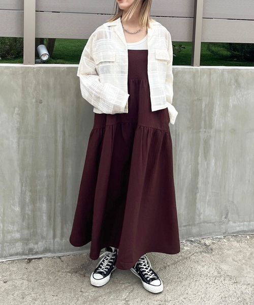 LOWRYS FARM「ティアードポコキャミワンピース」|ワンピース|BRN8