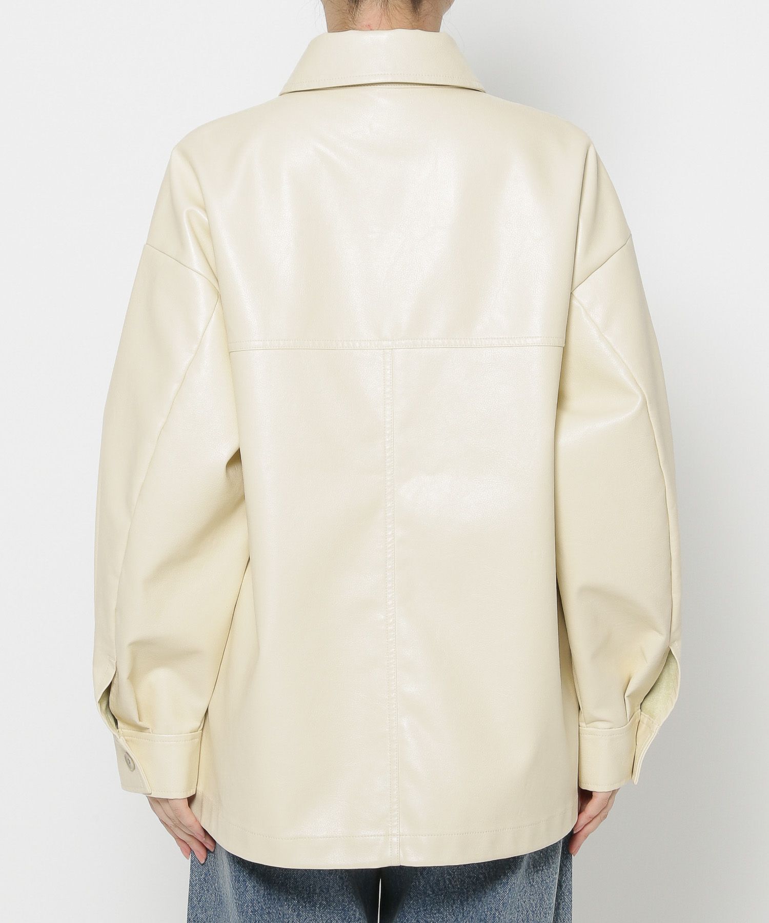 LOWRYS FARM「レザードロストＺＩＰブルゾン」|ブルゾン・スタジャン|