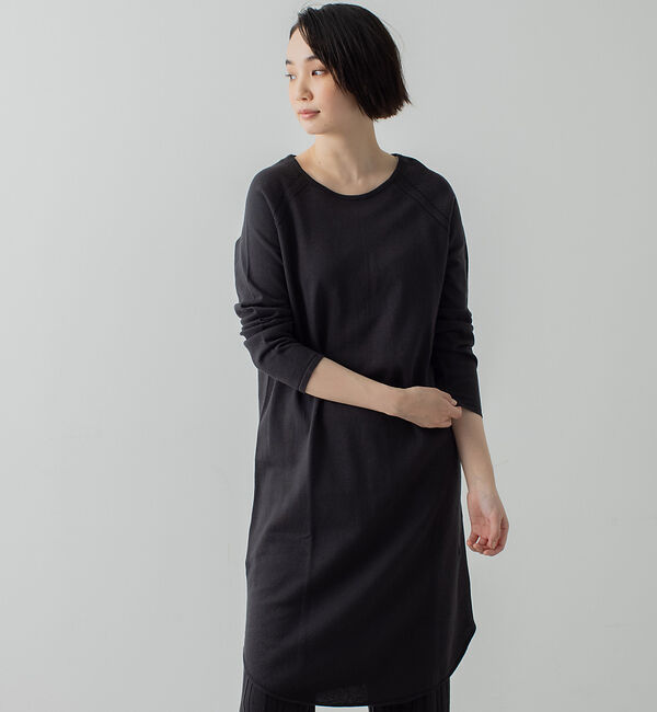 collex「コットンペーパーヤーンワンピース」|ワンピース|チャコールグレー