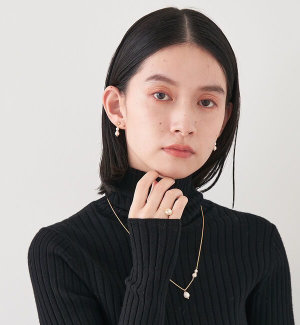 collex「【Ljud】 ガラスパールリングSNOW」|リング|