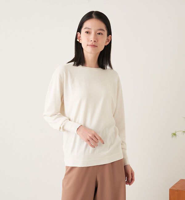 collex「シルクコットンプルオーバー」|ニット・セーター|
