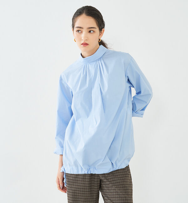 collex「4WAY裾リボンプルオーバーブラウス」|シャツ・ブラウス|サックスブルー