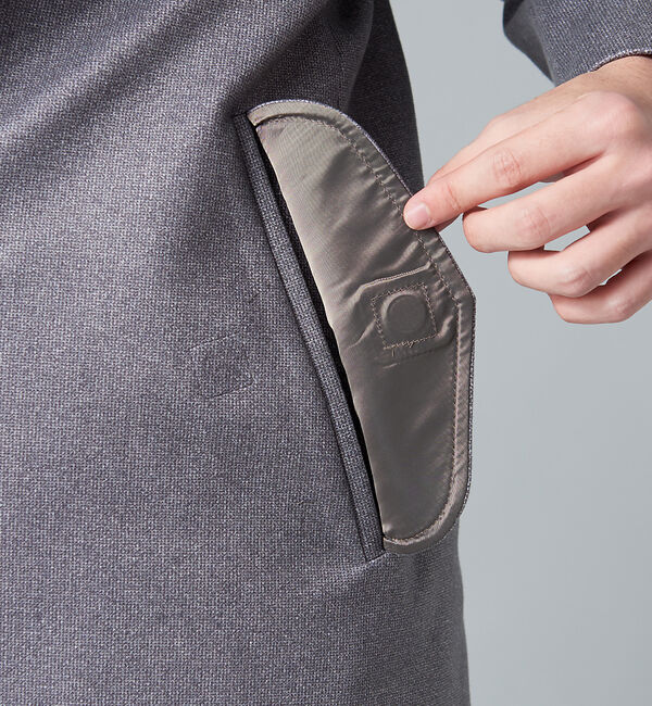 ABAHOUSE「【ヒーター搭載】3Dダウンファブリック ステンカラーコート」|ステンカラーコート|