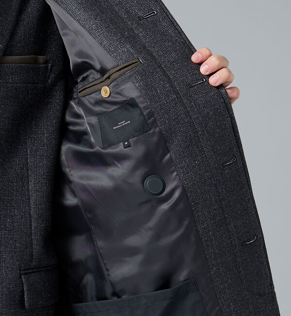 ABAHOUSE「【ヒーター搭載】3Dダウンファブリック ステンカラーコート」|ステンカラーコート|