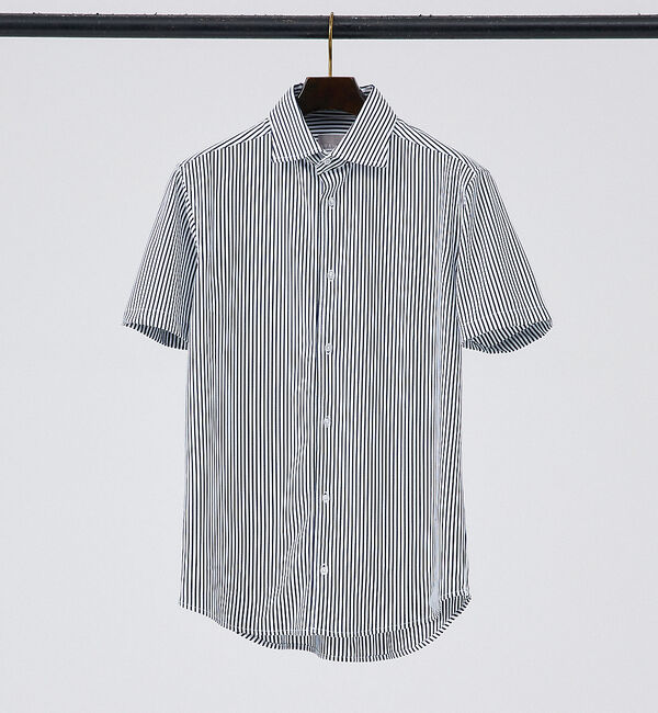 ABAHOUSE「【Comfeel】吸水速乾 半袖シャツ」|シャツ・ブラウス|ブルー系その他1