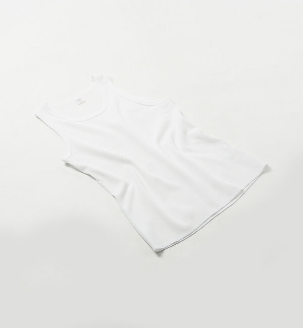 ABAHOUSE「【JEMORGAN/ジェーイーモーガン】ワッフル タンクトップ」|キャミソール|ホワイト