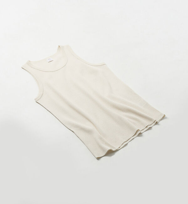 ABAHOUSE「【JEMORGAN/ジェーイーモーガン】ワッフル タンクトップ」|キャミソール|ホワイト系その他1