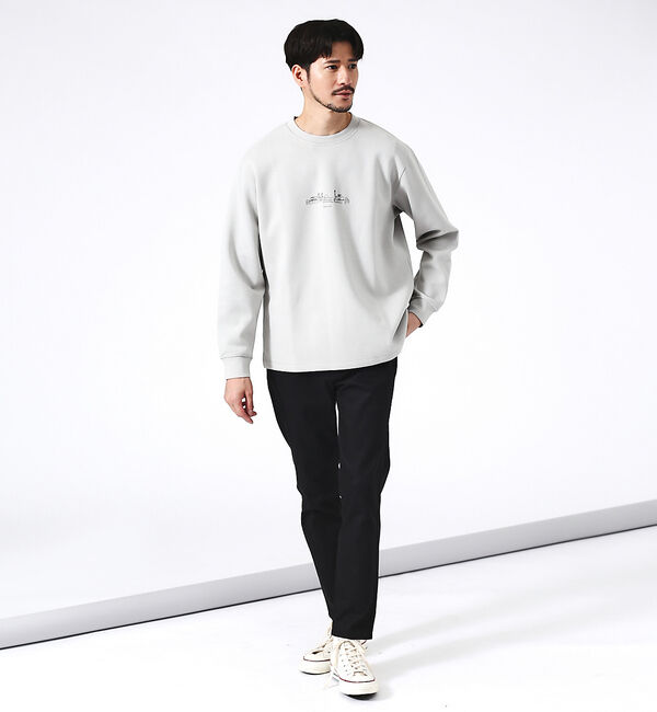 ABAHOUSE「【CITY】シルキーダンボール 刺繍 プルオーバー / スウェット」|スウェット・ジャージ|