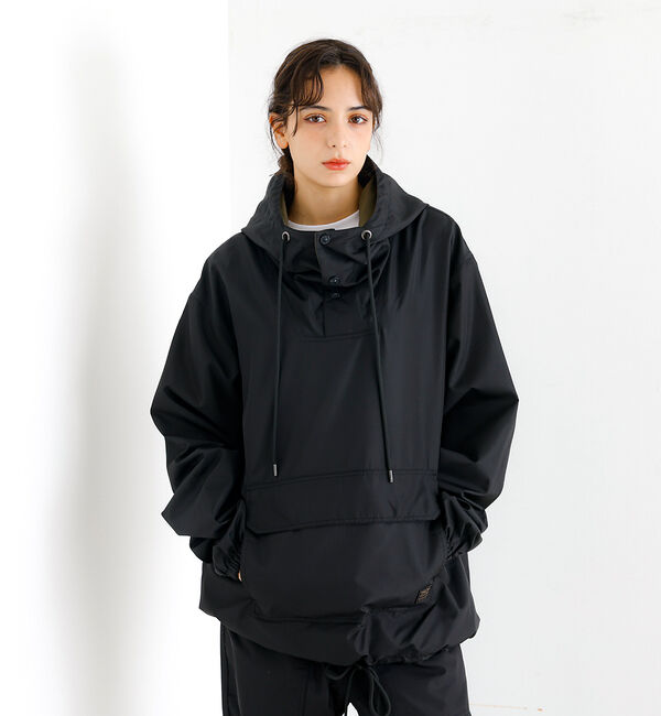 ABAHOUSE「【TAION/タイオン】ミリタリー Ripstop リバーシブル アノラックパー」|ブルゾン・スタジャン|ブラック