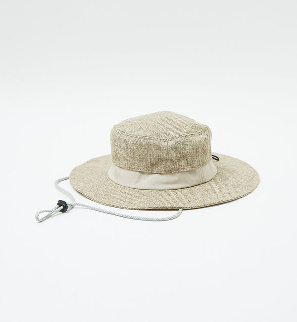 ABAHOUSE「【RUBEN/ルーベン】LINEN LIKE SAFARI HAT/リネンライク」|その他|ベージュ