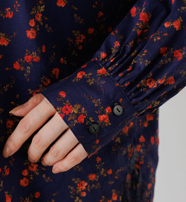 Rouge vif「フラワープリントフリルブラウス」|シャツ・ブラウス|