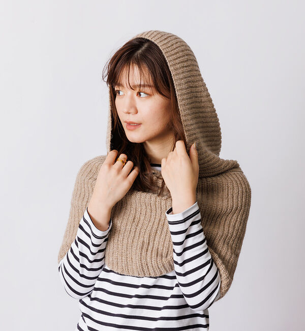 Rouge vif「【FRATELLI TALLI / フラテリータリー】フード型ネックウォーマー」|マフラー|モカ