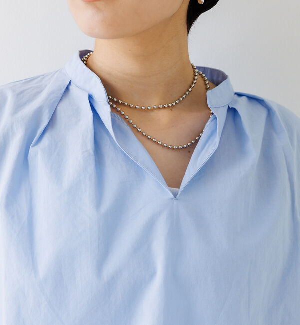 Rouge vif「【一部店舗限定】スリーブデザインスキッパーブラウス」|シャツ・ブラウス|