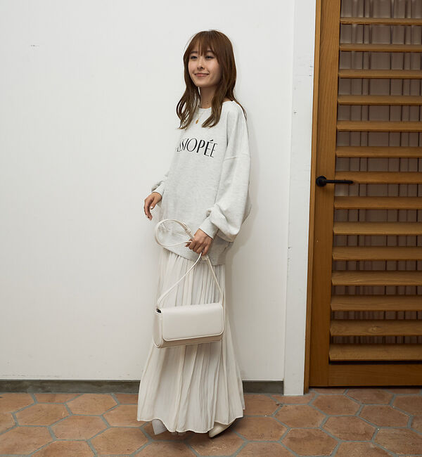 Rouge vif「【一部店舗限定】ドロップショルダーロゴスウエット（CASSIOPEE）」|スウェット・ジャージ|