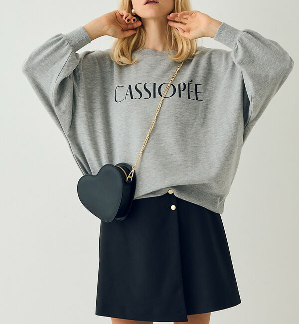 Rouge vif「【一部店舗限定】ドロップショルダーロゴスウエット（CASSIOPEE）」|スウェット・ジャージ|