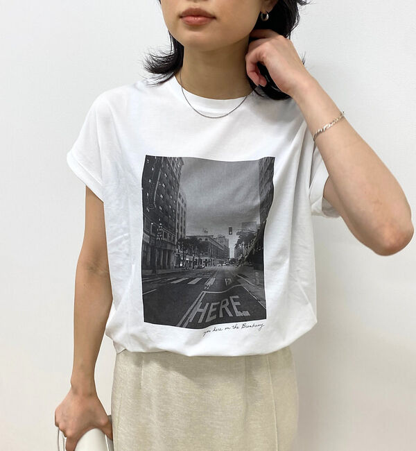 Rouge vif「【MICA&DEAL /マイカアンドディール】 cityフォトプリントTシャツ」|Tシャツ・カットソー|