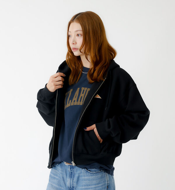 Rouge vif「【KELTY/ケルティ】ミニロゴクロップドジップパーカー / フーディ」|パーカー|