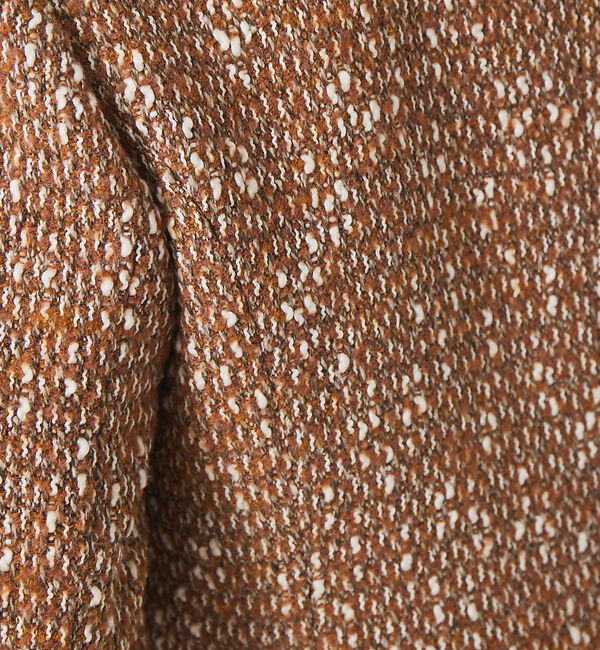 qualite「《セットアップ対応》ノーカラーツイードジャケット」|ノーカラージャケット|