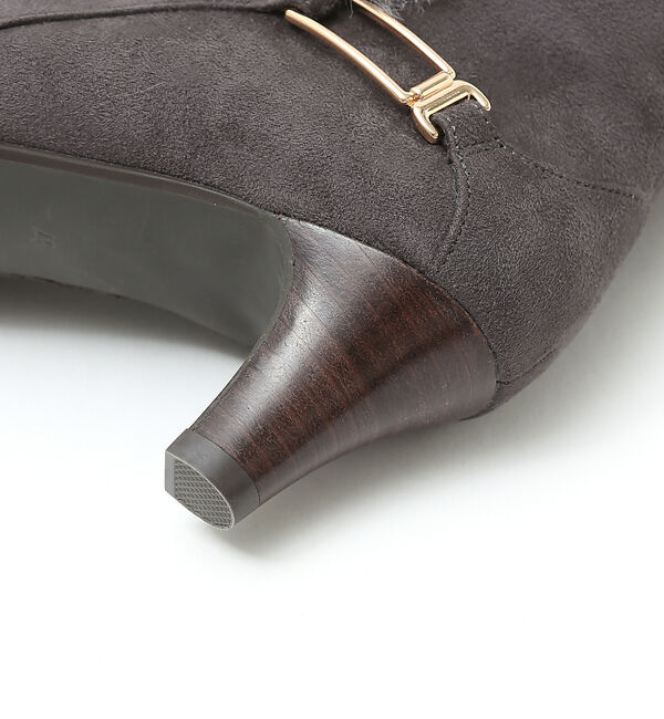 AU BANNISTER「【スノーソール/2WAY】折り返しボアヒールブーツ」|ショートブーツ|