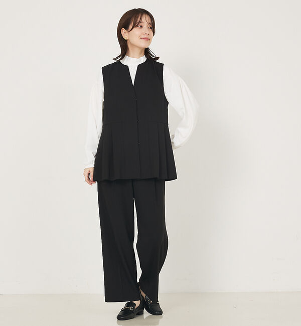 abahouse mavie「【エニデイカセット】タック切り替えジレ」|ベスト・ジレ|