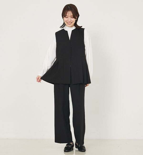 abahouse mavie「【エニデイカセット】タック切り替えジレ」|ベスト・ジレ|