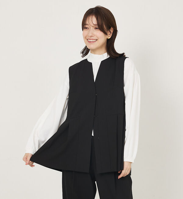 abahouse mavie「【エニデイカセット】タック切り替えジレ」|ベスト・ジレ|